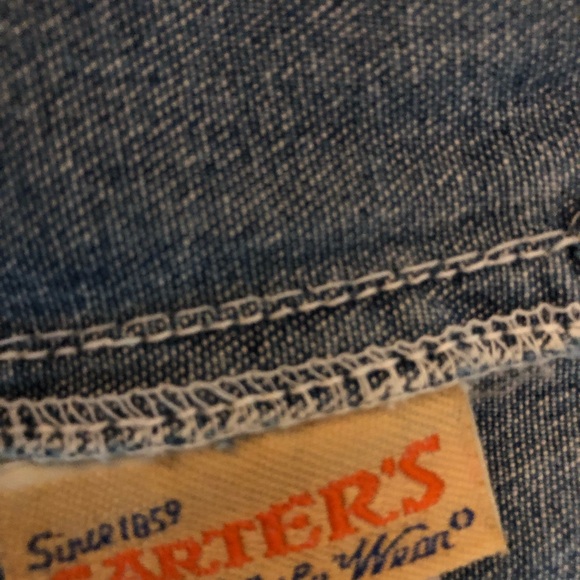 EUC Vintage Carter's “Watch the Wear” Classic Denim Overall Dress / Jumper - Picture 15 of 15